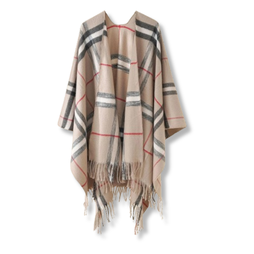 poncho plaid