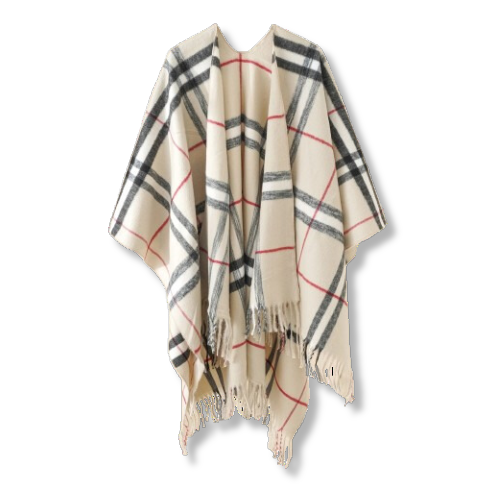 poncho plaid