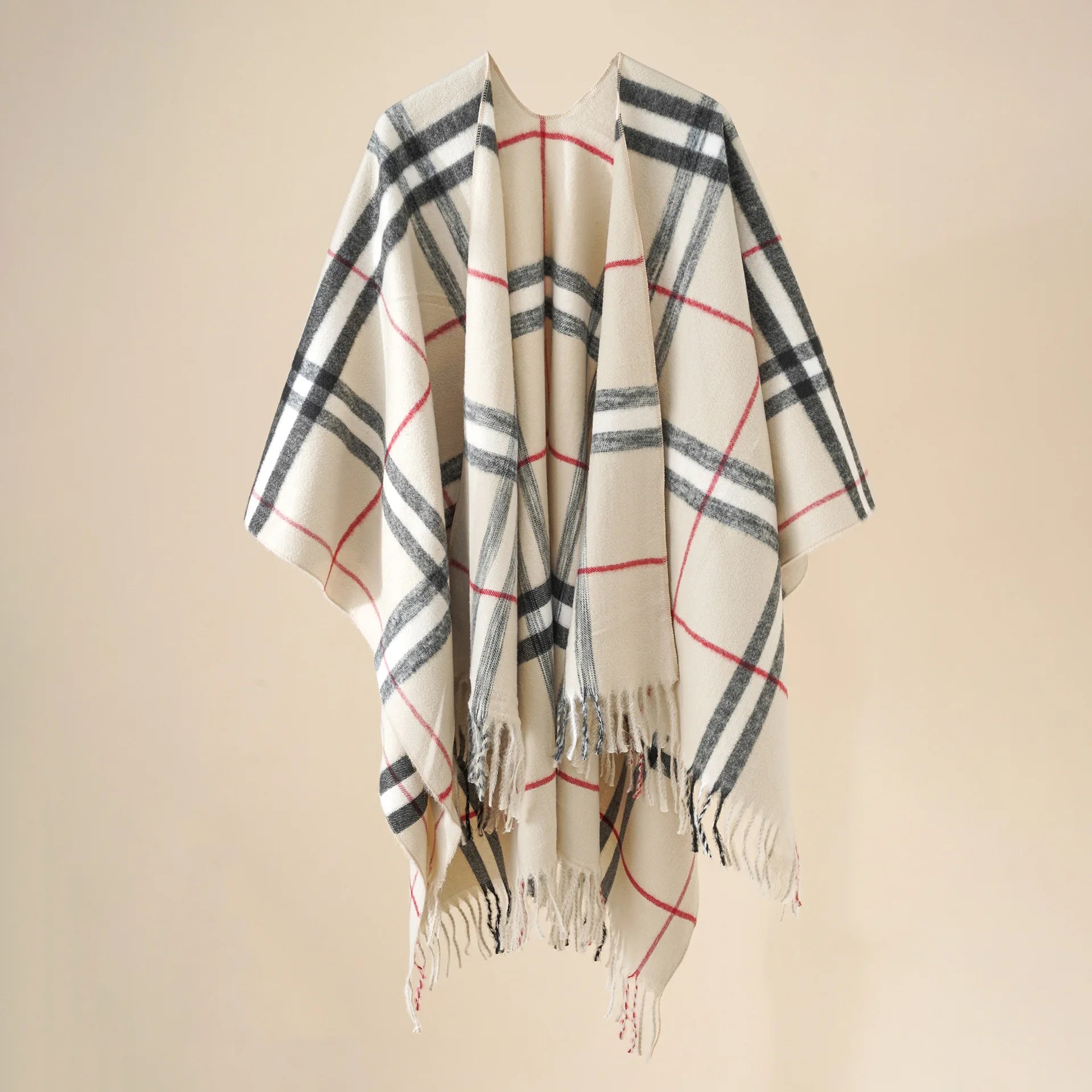 poncho plaid