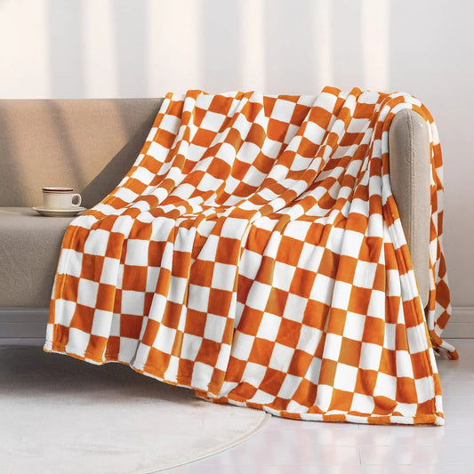 Plaid Coton Orange Vittoria