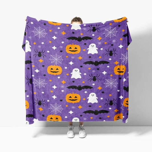 Plaid Violet Halloween Violet / 130cmx150cm